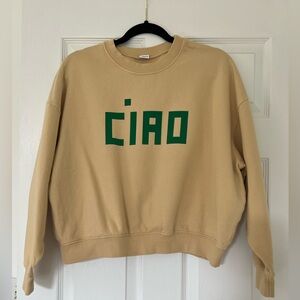 Clare V Ciao Sweatshirt - Size L
